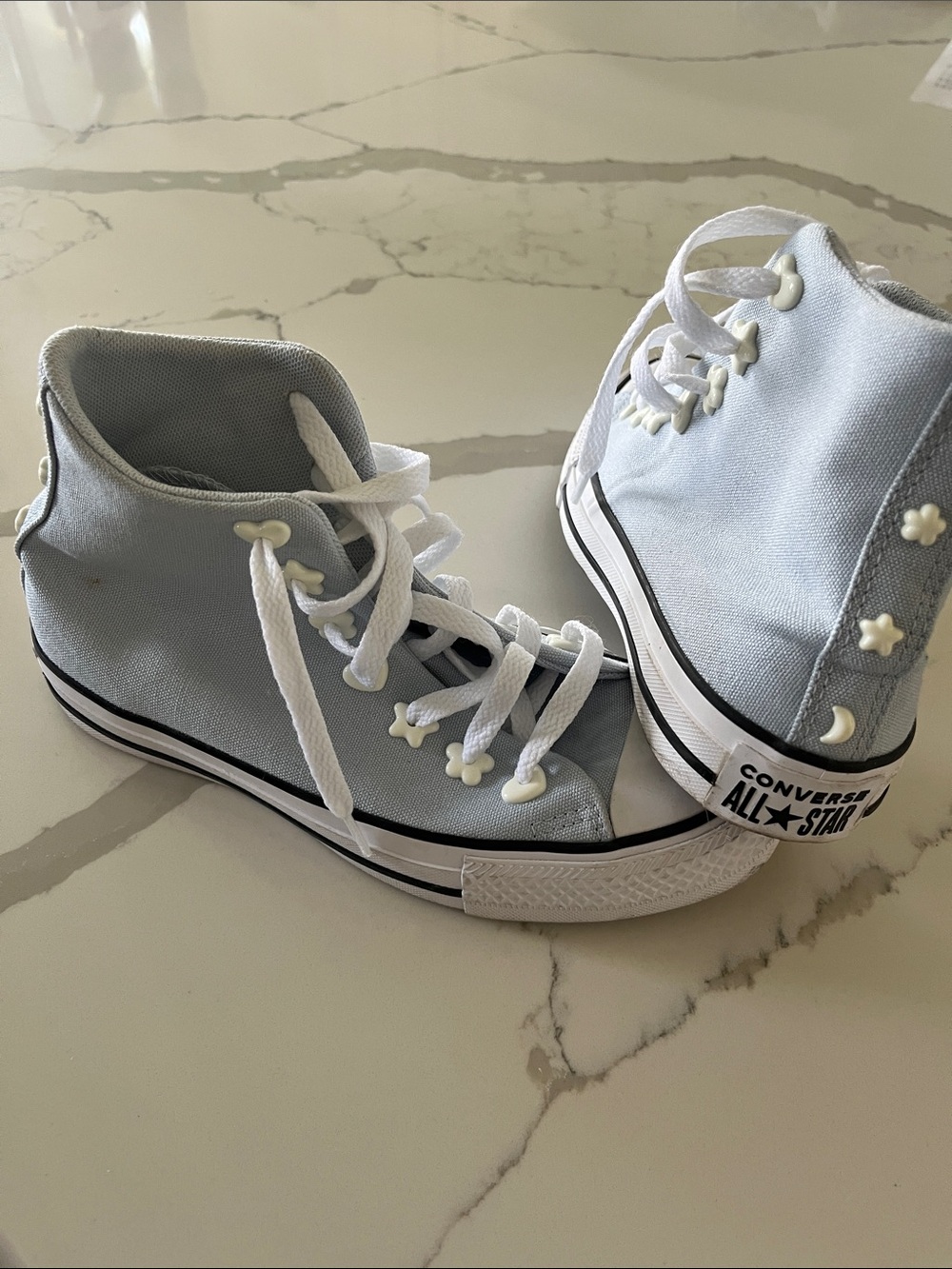 Converse Chuck Taylor All Star Cloud Daze High-Top Sneakers - Pale Blue & White